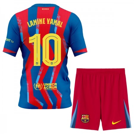 Jalkapallo Pelipaidat/Peliasut FC Barcelona Lamine Yamal 10 Lasten Neljäspelipaita 2025-26